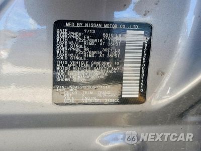 Zdjęcie 13 z 13 samochodu: 2013 NISSAN QUEST 3.5 S VIN:JN8AE2KP0D9071510 - miniatura