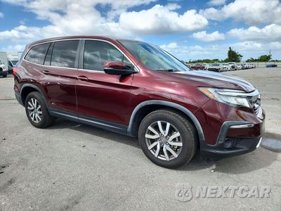 Czwarte zdjęcie samochodu z boku: 2019 HONDA PILOT EXL VIN:5FNYF5H57KB040398 - miniatura