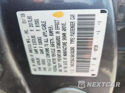 Zdjęcie 13 z 13 samochodu: 2009 HONDA ACCORD LXP VIN:1HGCP26419A104360 - miniatura