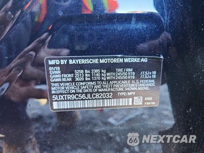 Zdjęcie 13 z 13 samochodu: 2018 BMW X3 XDRIVE30I VIN:5UXTR9C56JLC82032 - miniatura