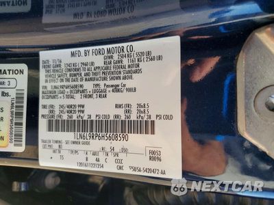 Zdjęcie 12 z 12 samochodu: 2017 LINCOLN CONTINENTAL RESERVE VIN:1LN6L9RP6H5608590 - miniatura