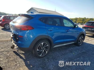 Trzecie zdjęcie samochodu z tyłu: 2021 HYUNDAI TUCSON SPORT VIN:KM8J3CAL9MU366037 - miniatura