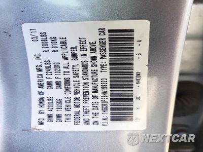 Zdjęcie 13 z 13 samochodu: 2017 HONDA ACCORD LX VIN:1HGCR2F38HA199323 - miniatura