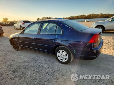 Drugie zdjęcie samochodu z przodu: 2003 HONDA CIVIC LX VIN:2HGES16543H593811 - miniatura