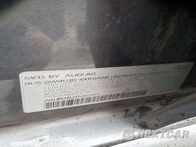 Zdjęcie 12 z 12 samochodu: 2015 AUDI A4 PREMIUM PLUS VIN:WAUFFAFL0FN042953 - miniatura