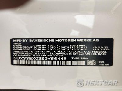 Zdjęcie 13 z 13 samochodu: 2025 BMW X6 XDRIVE40I VIN:5UX33EX03S9Y56445 - miniatura