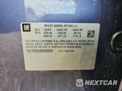 Zdjęcie 12 z 12 samochodu: 2014 CHEVROLET MALIBU 1LT VIN:1G11C5SL5EF220828 - miniatura