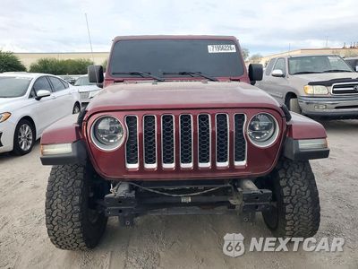 Piąte zdjęcie samochodu w środku: 2021 JEEP GLADIATOR OVERLAND VIN:1C6HJTFG5ML528392 - miniatura
