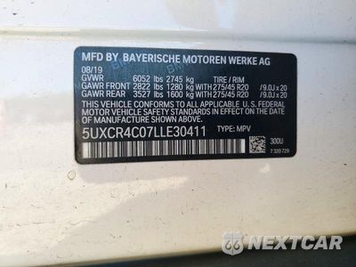 Zdjęcie 13 z 13 samochodu: 2020 BMW X5 SDRIVE 40I VIN:5UXCR4C07LLE30411 - miniatura