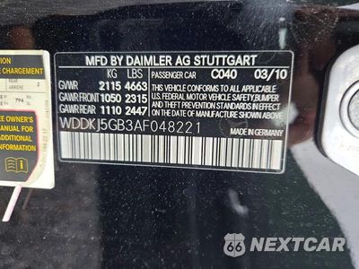 Zdjęcie 12 z 12 samochodu: 2010 MERCEDES-BENZ E 350 VIN:WDDKJ5GB3AF048221 - miniatura