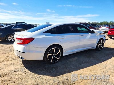 Trzecie zdjęcie samochodu z tyłu: 2019 HONDA ACCORD SPORT VIN:1HGCV1F35KA031619 - miniatura