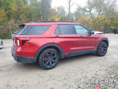 Trzecie zdjęcie samochodu z tyłu: 2022 FORD EXPLORER ST VIN:1FM5K8GC3NGA97946 - miniatura