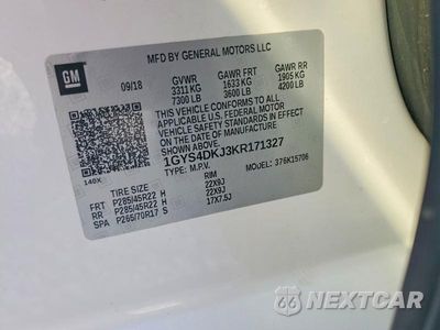 Zdjęcie 13 z 13 samochodu: 2019 CADILLAC ESCALADE PLATINUM VIN:1GYS4DKJ3KR171327 - miniatura