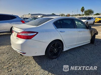 Trzecie zdjęcie samochodu z tyłu: 2017 HONDA ACCORD SPORT VIN:1HGCR2F52HA305833 - miniatura