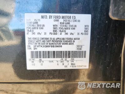 Zdjęcie 13 z 13 samochodu: 2015 FORD EDGE SE VIN:2FMTK3G86FBB39699 - miniatura