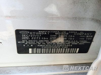 Zdjęcie 12 z 12 samochodu: 2018 HYUNDAI IONIQ BLUE VIN:KMHC65LC2JU075464 - miniatura
