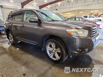 Czwarte zdjęcie samochodu z boku: 2009 TOYOTA HIGHLANDER SPORT VIN:JTEES43A892121190 - miniatura