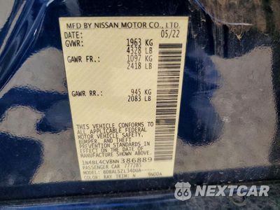 Zdjęcie 13 z 13 samochodu: 2022 NISSAN ALTIMA SR VIN:1N4BL4CV8NN386889 - miniatura