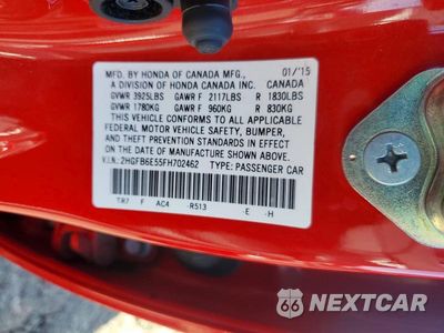 Zdjęcie 12 z 12 samochodu: 2015 HONDA CIVIC SI VIN:2HGFB6E55FH702462 - miniatura