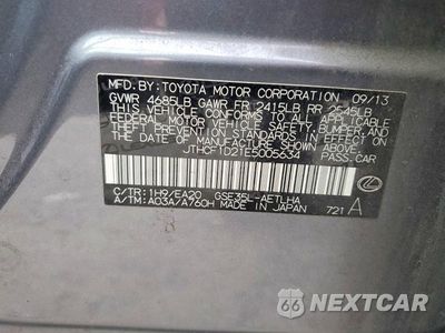 Zdjęcie 13 z 13 samochodu: 2014 LEXUS IS 250 VIN:JTHCF1D21E5005634 - miniatura
