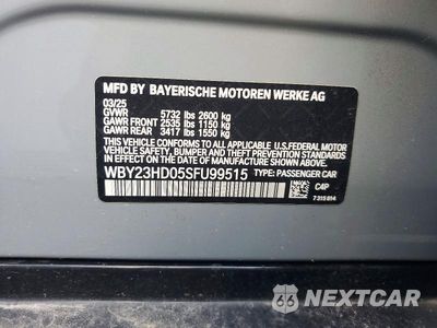 Zdjęcie 12 z 12 samochodu: 2025 BMW I4 EDRIVE 40 VIN:WBY23HD05SFU99515 - miniatura