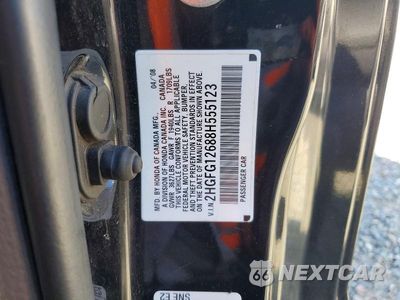 Zdjęcie 12 z 12 samochodu: 2008 HONDA CIVIC LX VIN:2HGFG12688H555123 - miniatura
