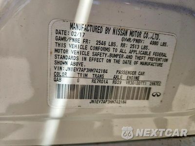 Zdjęcie 12 z 12 samochodu: 2017 INFINITI Q50 3.0T SIGNATURE EDITION VIN:JN1EV7AP3HM742184 - miniatura