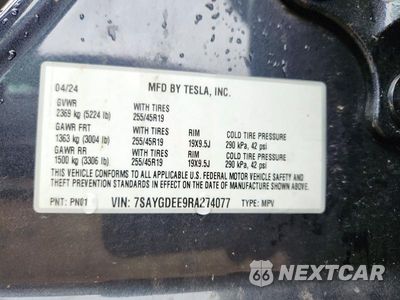 Zdjęcie 12 z 12 samochodu: 2024 TESLA MODEL Y VIN:7SAYGDEE9RA274077 - miniatura