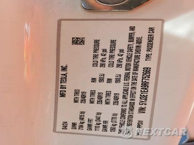 Zdjęcie 13 z 13 samochodu: 2024 TESLA MODEL 3 VIN:5YJ3E1EA9RF752669 - miniatura