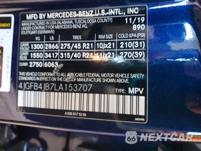 Zdjęcie 14 z 14 samochodu: 2020 MERCEDES-BENZ GLE 350 VIN:4JGFB4JB7LA153707 - miniatura
