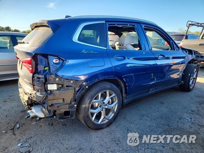Trzecie zdjęcie samochodu z tyłu: 2020 BMW X3 XDRIVE30I VIN:5UXTY5C01L9B90049 - miniatura