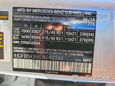 Zdjęcie 14 z 14 samochodu: 2020 MERCEDES-BENZ GLE 450 4MATIC VIN:4JGFB5KB8LA042264 - miniatura