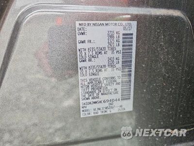 Zdjęcie 14 z 14 samochodu: 2017 NISSAN PATHFINDER PLATINUM VIN:5N1DR2MM5HC694044 - miniatura