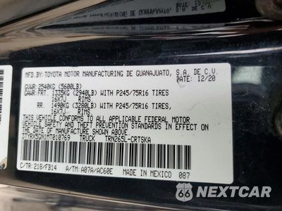 Zdjęcie 12 z 12 samochodu: 2021 TOYOTA TACOMA SR VIN:3TYRX5GN1MT010769 - miniatura