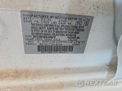 Zdjęcie 12 z 12 samochodu: 2025 NISSAN VERSA SV VIN:3N1CN8EV0SL846378 - miniatura