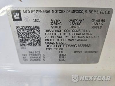 Zdjęcie 12 z 12 samochodu: 2021 CHEVROLET SILVERADO K1500 RST VIN:3GCUYEET5MG158958 - miniatura