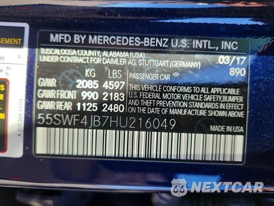 Zdjęcie 12 z 12 samochodu: 2017 MERCEDES-BENZ C 300 VIN:55SWF4JB7HU216049 - miniatura