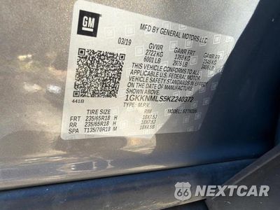 Zdjęcie 10 z 14 samochodu: 2019 GMC ACADIA SLT-1 VIN:1GKKNMLS5KZ240372 - miniatura