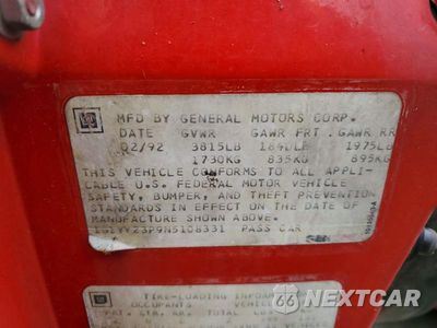 Zdjęcie 13 z 13 samochodu: 1992 CHEVROLET CORVETTE VIN:1G1YY23P9N5108331 - miniatura