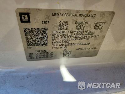 Zdjęcie 12 z 12 samochodu: 2018 CHEVROLET SILVERADO K2500 HEAVY DUTY VIN:1GC2KUEG5JZ208310 - miniatura