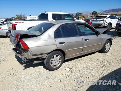 Trzecie zdjęcie samochodu z tyłu: 2001 HONDA CIVIC LX VIN:2HGES165X1H560129 - miniatura