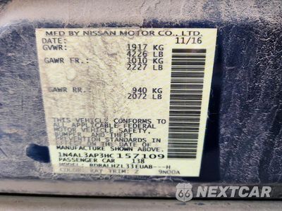 Zdjęcie 12 z 12 samochodu: 2017 NISSAN ALTIMA 2.5 SR VIN:1N4AL3AP3HC157109 - miniatura