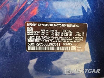 Zdjęcie 14 z 14 samochodu: 2018 BMW X3 XDRIVE30I VIN:5UXTR9C50JLD63611 - miniatura