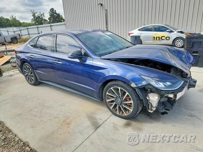 Czwarte zdjęcie samochodu z boku: 2020 HYUNDAI SONATA SEL PLUS VIN:5NPEJ4J23LH019756 - miniatura