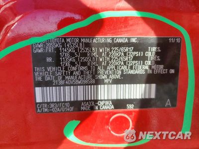 Zdjęcie 14 z 14 samochodu: 2011 TOYOTA RAV4 BASE VIN:2T3BF4DV5BW098588 - miniatura