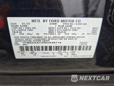 Zdjęcie 14 z 14 samochodu: 2022 FORD EXPLORER POLICE INTERCEPTOR VIN:1FM5K8AC0NGA48714 - miniatura