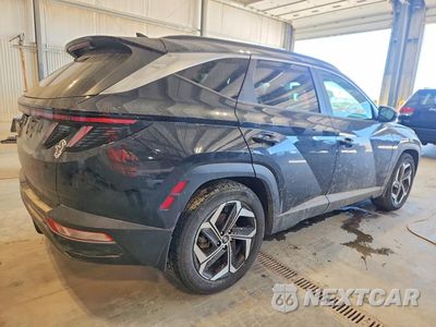 Trzecie zdjęcie samochodu z tyłu: 2022 HYUNDAI TUCSON SEL VIN:5NMJF3AE0NH043811 - miniatura