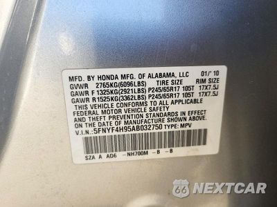 Zdjęcie 13 z 13 samochodu: 2010 HONDA PILOT TOURING VIN:5FNYF4H95AB032750 - miniatura