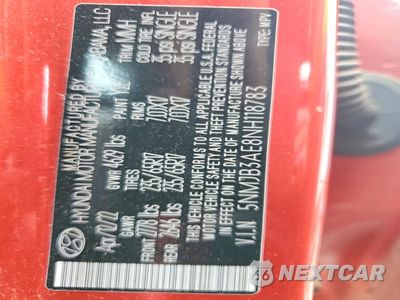 Zdjęcie 13 z 13 samochodu: 2022 HYUNDAI TUCSON SEL VIN:5NMJB3AE8NH118783 - miniatura