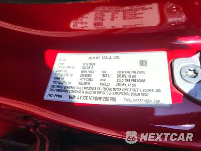 Zdjęcie 12 z 12 samochodu: 2022 TESLA MODEL 3 VIN:5YJ3E1EA0NF288908 - miniatura